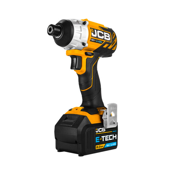 JCB 18V Brushless Impact Driver, 5Ah Battery And Charger