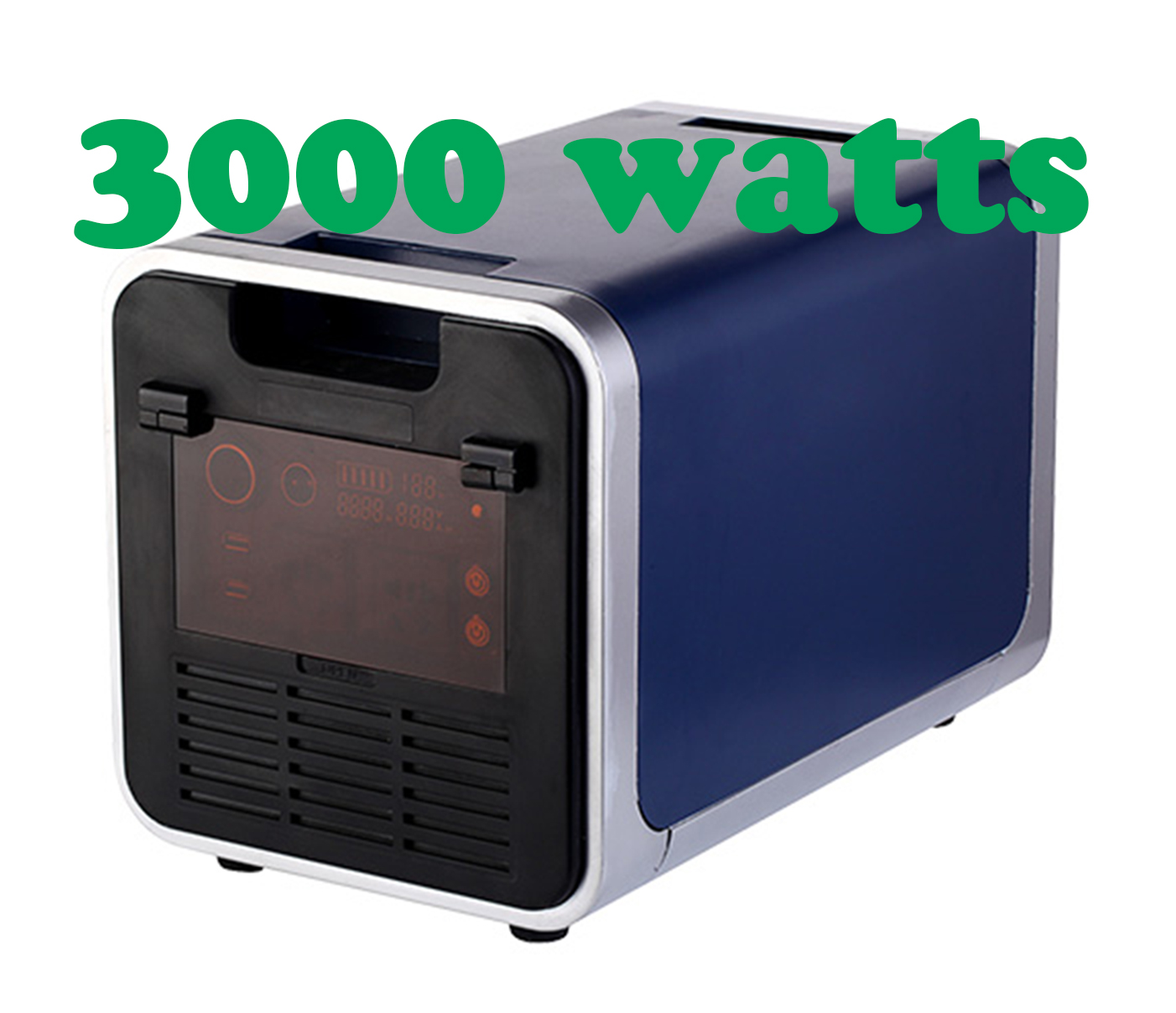 3000-Watt Portable Generator Power Station Home Camping Emergency Power Supply Charged by Solar Panel/AC Wall Outlet Backup/Emergency Power Supply 600000mAh 3000Wh Lithium Battery Pack 