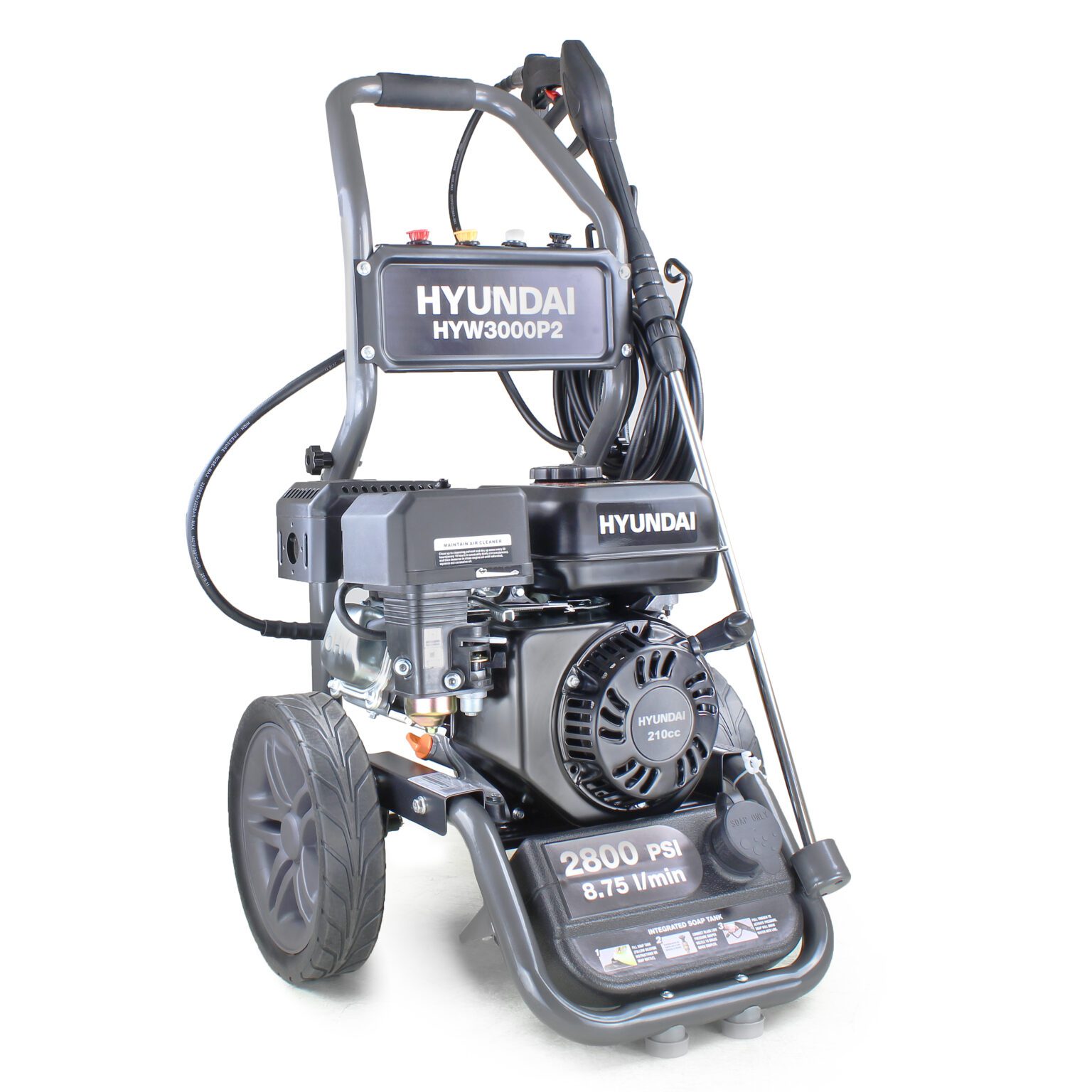 Hyundai HYW3000P2 2800psi 210cc 2800psi Petrol Pressure Washer