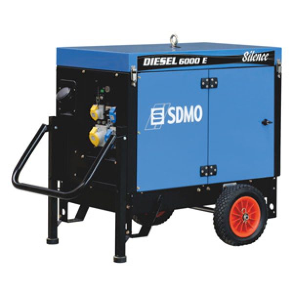 Kohler SDMO Diesel 6000A Silence Diesel Generator with Wheel Kit and AMP202