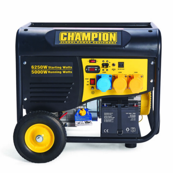 Champion 5500 Watt Petrol Generator With Remote Start Champion Cpg6500