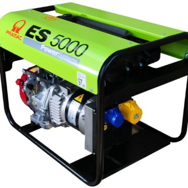 Pramac ES5000 5.1kVA 4.6kW Honda Powered Petrol Generator with Long Run Fuel Tank 230/115V