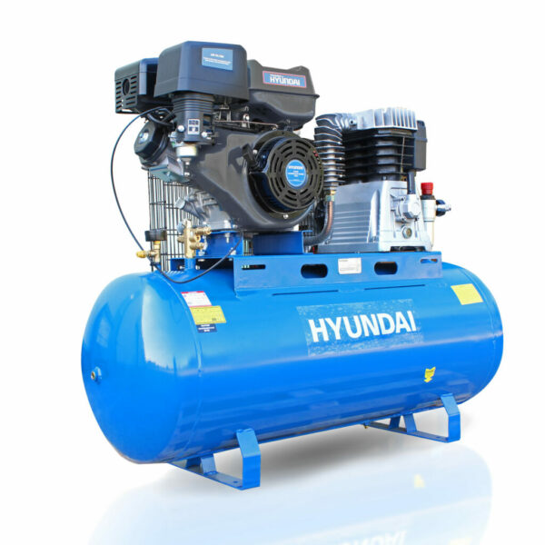 Hyundai 200L Litre Air Compressor, Twin Cylinder Belt Drive - 29CFM, 14HP - HY140200PES