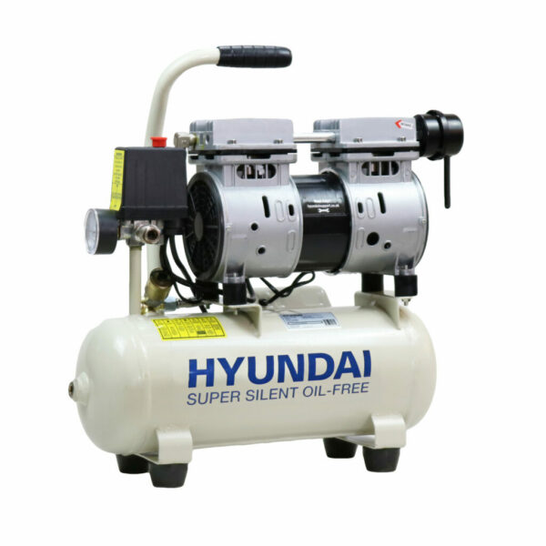 Hyundai HY5508 4CFM, 550w, 0.75HP, 8 Litre Oil Free Direct Drive Silenced Air Compressor