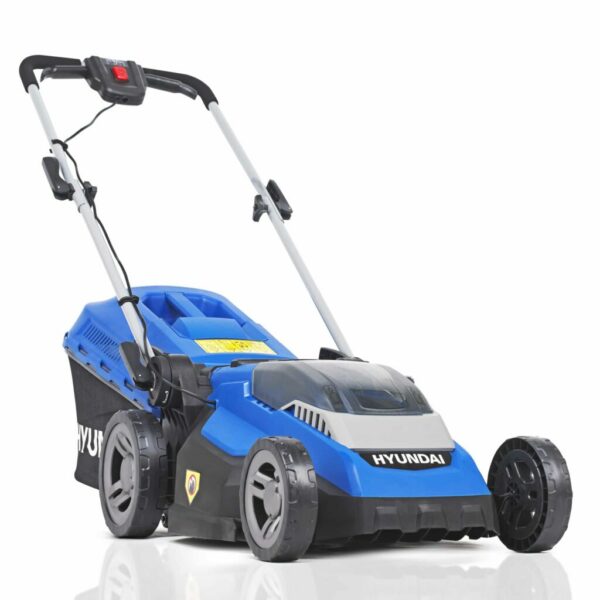 Hyundai HYM40LI380P 40V Lithium-Ion Cordless Battery Powered Roller Lawn Mower 38cm Cutting Width With Battery and Charger