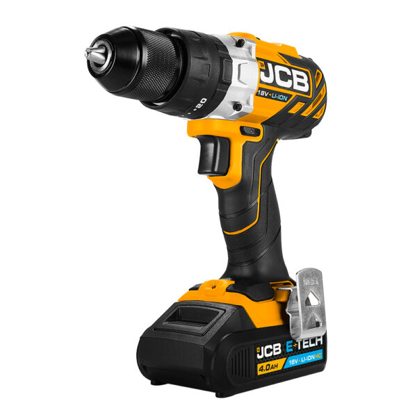 JCB 18V Brushless Cordless Combi Drill, 5.0ah Lithium-ion Battery, Fast Charger