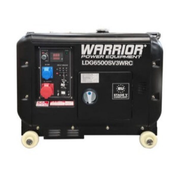 Warrior 5500 Watts Silent Diesel Generator 3 Phase - Wireless Remote