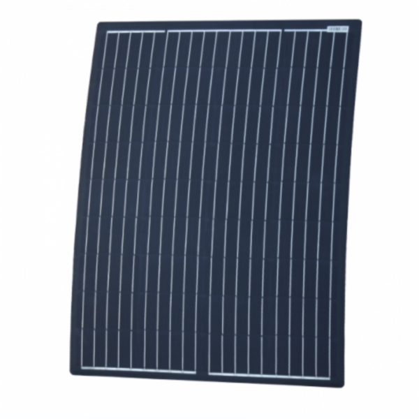 100W Black Reinforced Semi-Flexible Solar Panel With Round Rear Junction Box And 3M Cable, With Durable Etfe Coating – Arflxbjb-100M