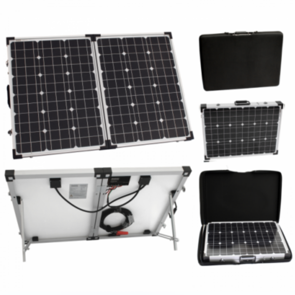 100W 12V Folding Solar Charging Kit For Camper, Caravan, Boat Or Any Other 12V System