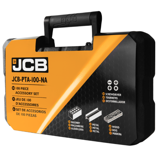 JCB 100 Piece Drill And Accessory Set