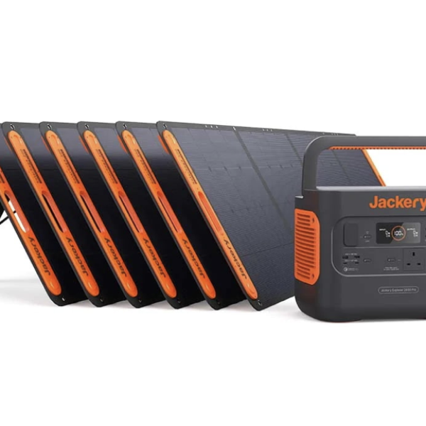 Jackery Explorer 2000 Pro + 6X Solar Saga 200W Solar Panel