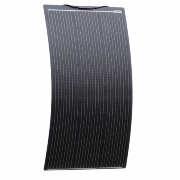 100W Black Semi-Flexible Fibreglass Solar Panel With Durable Etfe Coating