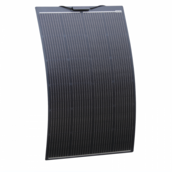 150W Black Semi-Flexible Fibreglass Solar Panel With Durable Etfe Coating