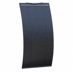 200W Black Semi-Flexible Fibreglass Solar Panel With Durable Etfe Coating