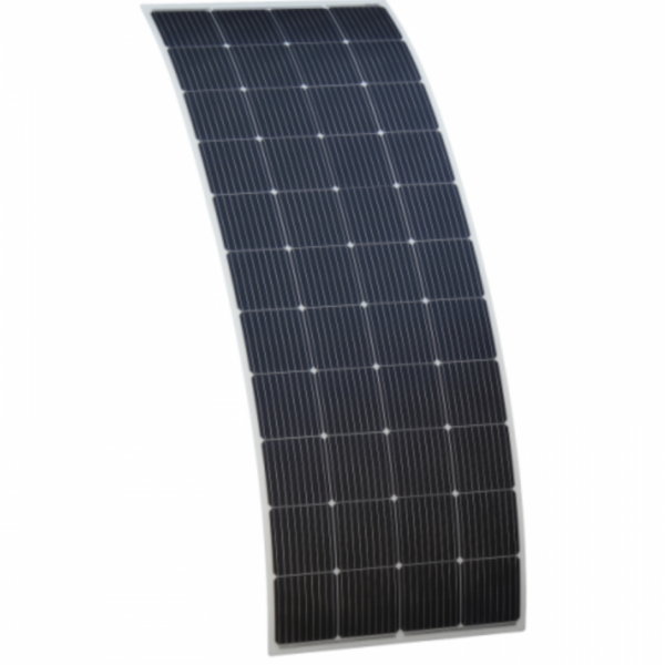 270W Semi-Flexible Fibreglass Solar Panel With A Round Rear Junction Box And 3M Cable, With Durable Etfe Coating
