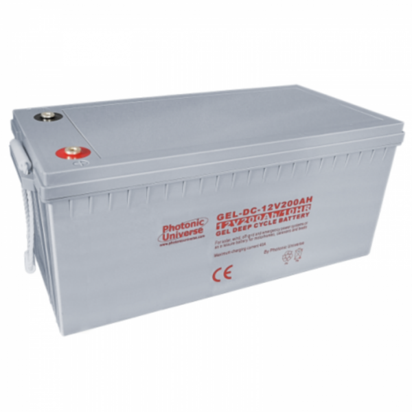 200Ah 12V Gel Deep Cycle Battery For Motorhomes, Caravans, Boats And Off-Grid Power Systems