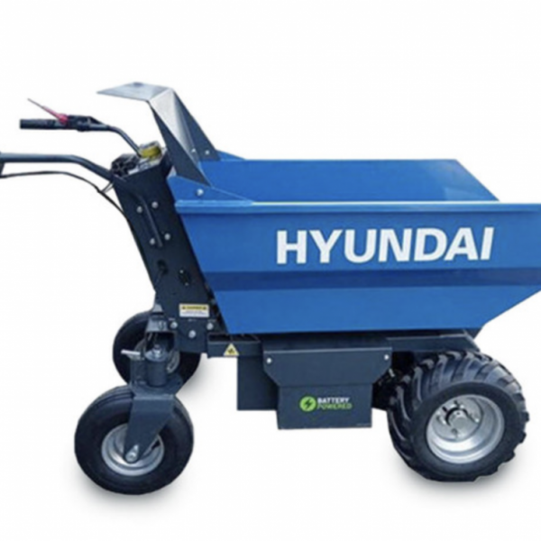 Hyundai 500Kg Battery Powered Mini Dumper, 48V, 32Ah, Brushless Motor, Hydraulic Tilt | HYMD500B
