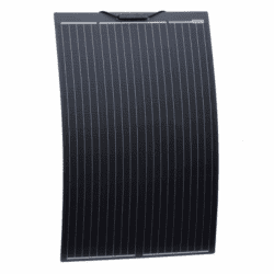 120w black semi-flexible fibreglass solar panel with durable etfe coating