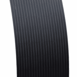 180w black semi-flexible fibreglass solar panel with round rear junction box and 3m cable, with durable etfe coating