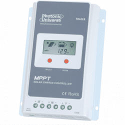 high efficiency 20a mppt solar charge controller for solar panels up to 260w (12v) / 520w (24v) up to 100v