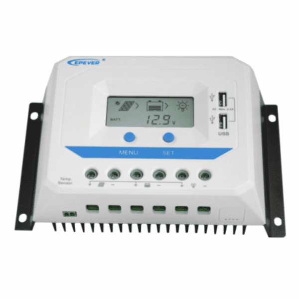 45a 12/24v solar charge controller / regulator with lcd display and powerful dual usb output (2.4a)