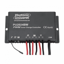 waterproof 20a 12v/24v solar charge controller / regulator for caravans, motorhomes, campervans, boat, yacht and marine applications