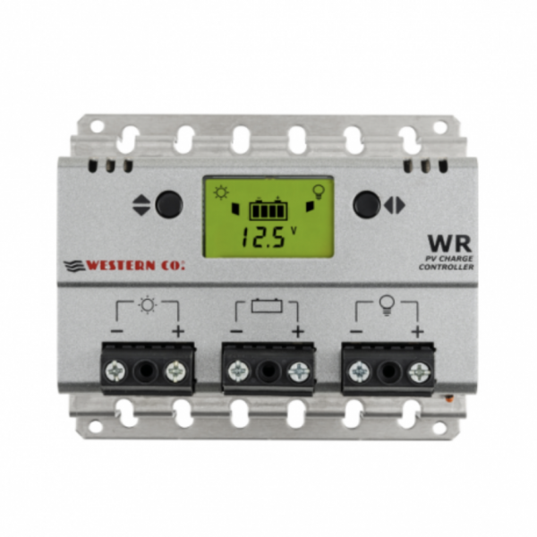 30a 12v/24v solar charge controller with lcd display for motorhomes, boats, lighting or off-grid solar systems