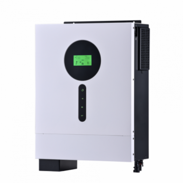 iconica 6000w 48v hybrid pure sine wave inverter with 120a mppt solar controller and 100a mains battery charger, dual ac inputs (no battery required)