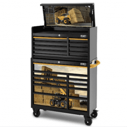 JCB 42’’ Roller Cabinet And Top Tool Chest Stack With Telehandler Loader Wrap | JCBTLHSTACK