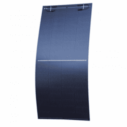 250W MCS Certified Black Semi-Flexible Solar Panel Top Junction Box