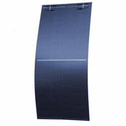 250W MCS Certified Black Semi-Flexible Solar Panel Top Junction Box