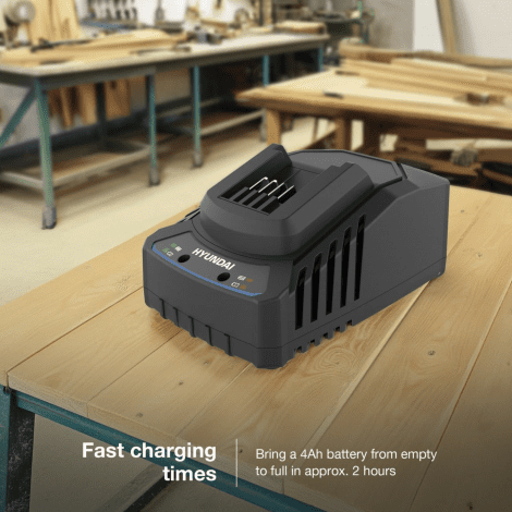 Hyundai 20V 2A Charger for 2nd Generation 20V Garden and Power Tools | C20-2 - Image 6