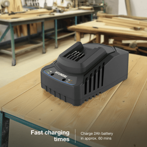 Hyundai 20V 2A Charger for 2nd Generation 20V Garden and Power Tools | C20-2 - Image 7