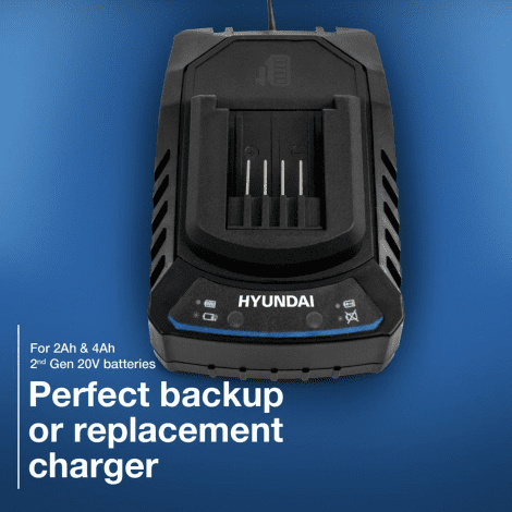 Hyundai 20V 2A Charger for 2nd Generation 20V Garden and Power Tools | C20-2 - Image 9
