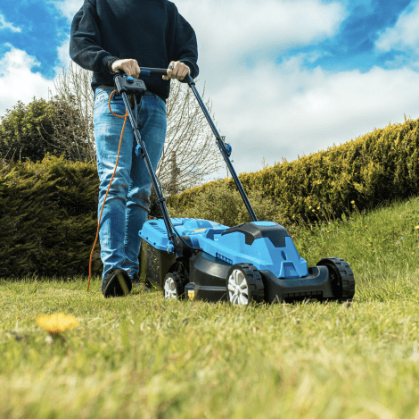 Hyundai 33cm 1300W Electric Lawn Mower, 11m Detachable Power Cable, 3 Heights & 30L Collection Bag | HYM3313E - Image 8