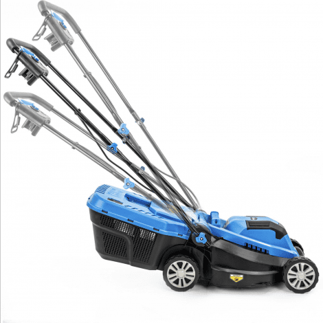 Hyundai 33cm 1300W Electric Lawn Mower, 11m Detachable Power Cable, 3 Heights & 30L Collection Bag | HYM3313E - Image 9