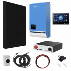 TBB Power 1.72Kw 48V Complete Off-Grid Solar Power System With 4 X 430W Sharp Solar Panels, 5Kw TBB Power Riiosun Hybrid Inverter And Tbb Power Es100Ii 105Ah Battery TBB-KIT1
