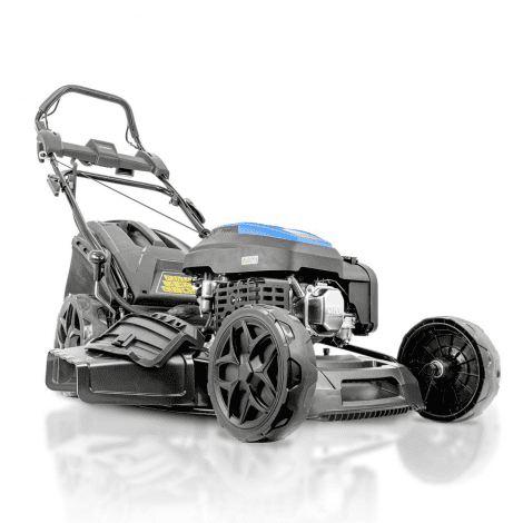 Hyundai 20’’ / 51cm Black Edition Self-Propelled Petrol Lawnmower, Electric Start, 200cc , 4-in-1 Mulch, 60L Collect, Side and Rear Discharge | HYM20200SPE