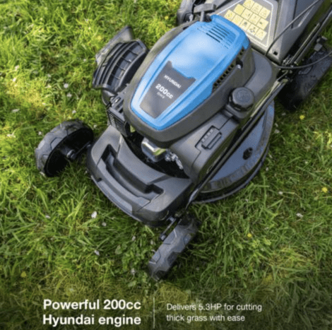Hyundai 20’’ / 51cm Black Edition Self-Propelled Petrol Lawnmower, Electric Start, 200cc , 4-in-1 Mulch, 60L Collect, Side and Rear Discharge | HYM20200SPE - Image 24
