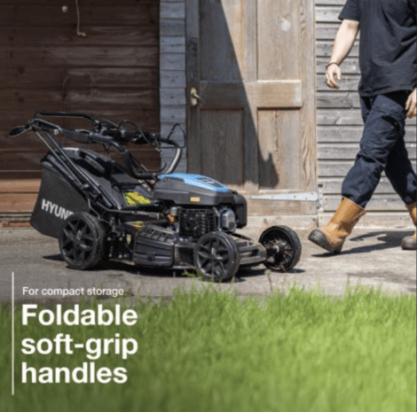 Hyundai 20’’ / 51cm Black Edition Self-Propelled Petrol Lawnmower, Electric Start, 200cc , 4-in-1 Mulch, 60L Collect, Side and Rear Discharge | HYM20200SPE - Image 26