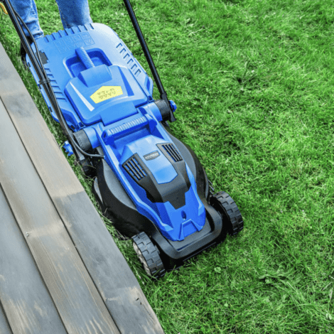 Hyundai Electric Lawn Care Bundle, 1300W 33cm Cut Lawn Mower & 250W Grass Trimmer | HYM3313EGT - Image 2