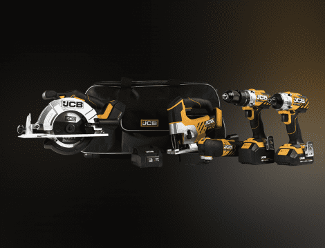 JCB 18V Cordless Power Tool Kit, Combi Drill, Impact Driver, Multi-tool, Jigsaw, 2 x 4.0Ah, 1x 2.0Ah Batteries, Charger & Bag | JCB-185PK-V1 - Image 4