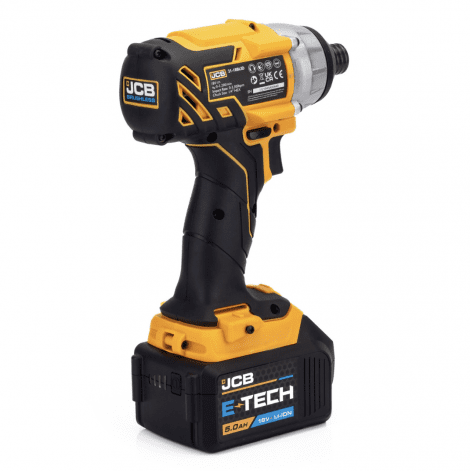 JCB 18V Brushless Combi Drill, Impact Driver & Hammer Drill Kit, 2 x 5Ah Li-Ion Batteries, Charger and 26'' Kit Bag| 21-18BL3PK-5 - Image 4