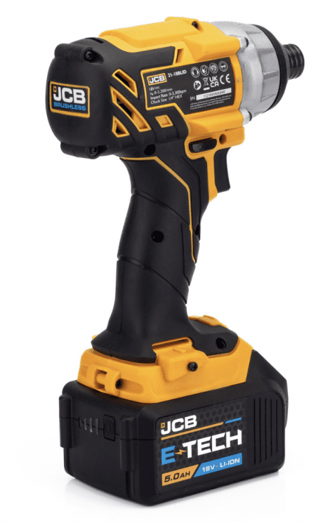JCB 18V Cordless Combi Drill, Impact Driver & Multi-Tool Kit, 2x 5.0Ah Li-Ion Batteries, Charger, 26'' Kit Bag | 21-18TPKMT-5 - Image 4
